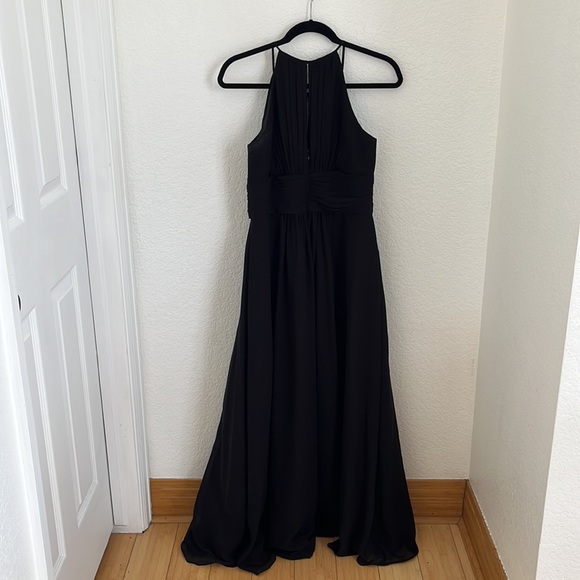 Azazie Bonnie - Size A8 - Black Chiffon - Picture 5 of 9